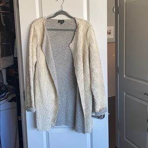 Pho Fur Cream Long Open Cardigan!